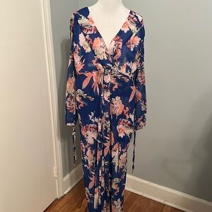 Long sleeve Romper/dress floral